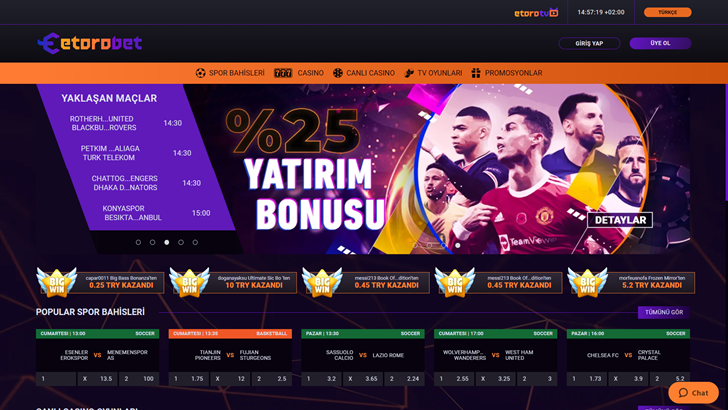Etorobet giriş adresi